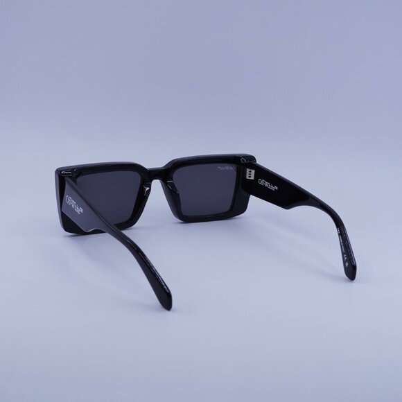 Off-White OERI077 AF SAVANNAH 1007 Sunglasses Black Rectangle Frame, Grey Lenses - Picture 6 of 11